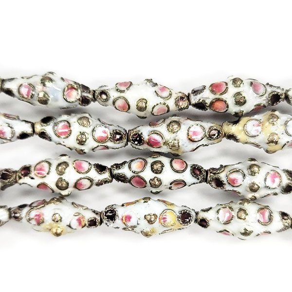 ENAMEL DIAMOND 10X20MM WHITE